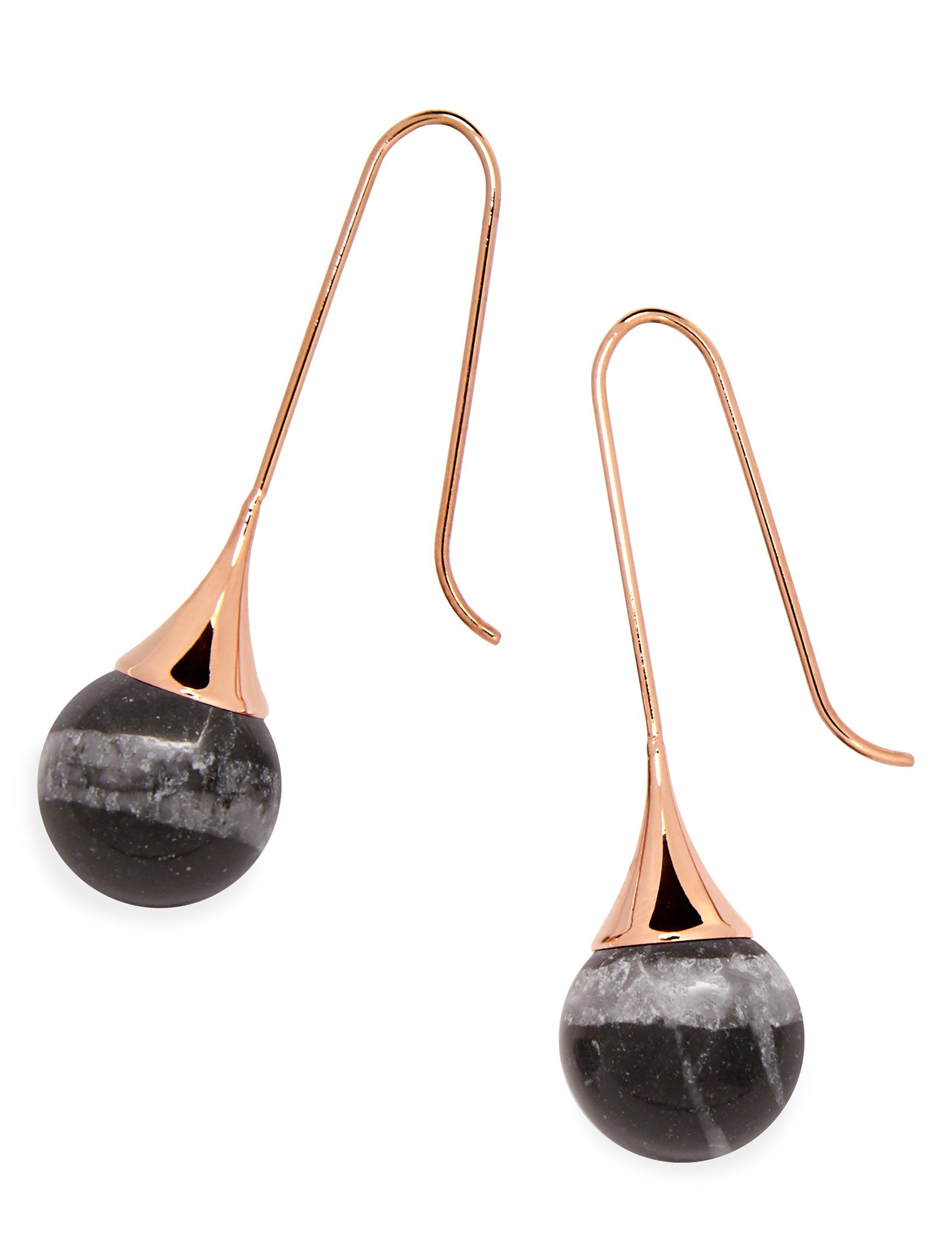Pastiche  Marble Earrings - E1587BKRG