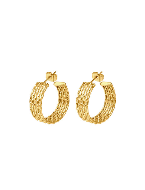 Pastiche  Woven Hoops - E1974YG