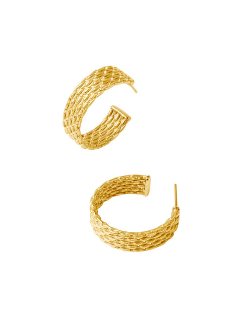 Pastiche  Woven Hoops - E1974YG