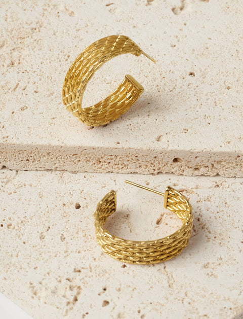 Pastiche  Woven Hoops - E1974YG