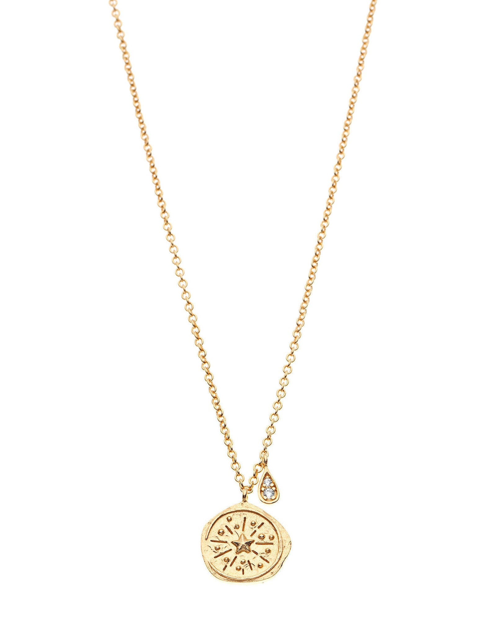 Compass Pendant Necklace - Silver / Gold – UN:IK Clothing