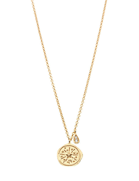 Pastiche  Northern Lights Compass Necklace - J1066YG_41