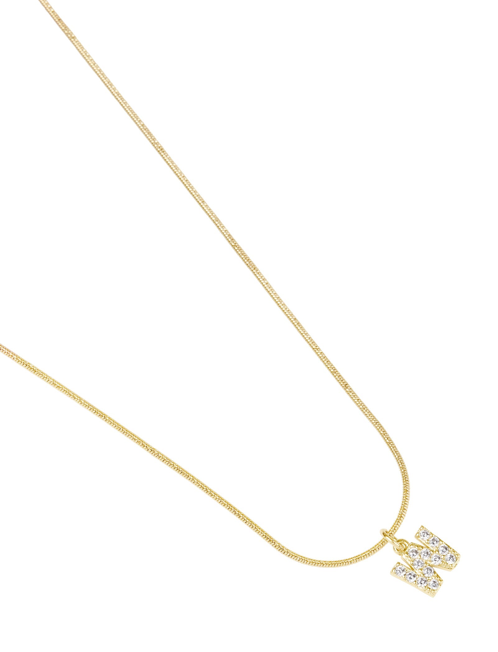 Iced out discount initial necklace